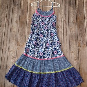 Cherokee Girls Maxi Dress, Blue & Pink, size 5T